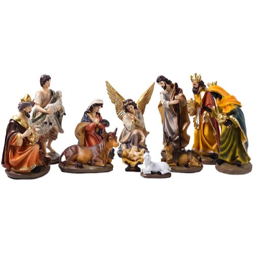 Irish Golden Nativity Set