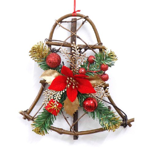 Christmas Rattan Bell